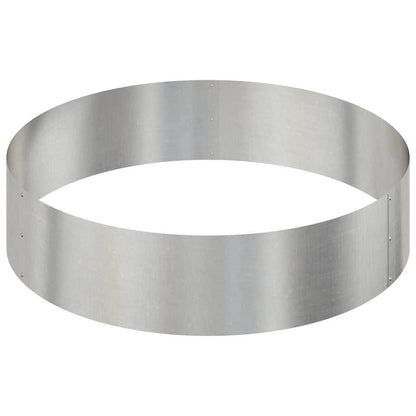 vidaXL Garten-Pflanzgefäß Silber 90 x 90 x 20 cm Edelstahl