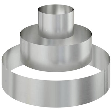vidaXL Garten-Pflanzgefäß Silber 90 x 90 x 20 cm Verzinkter Stahl