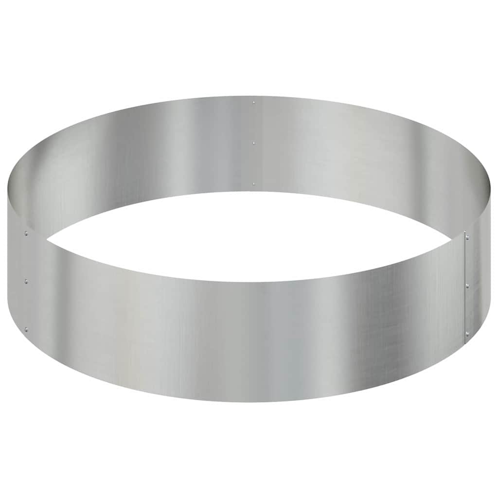 vidaXL Garten-Pflanzgefäß Silber 90 x 90 x 20 cm Verzinkter Stahl
