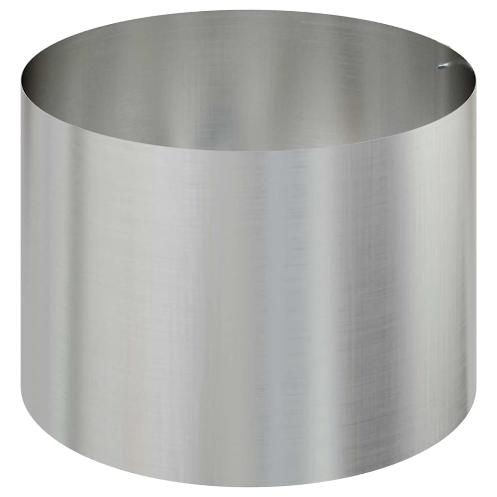 vidaXL Garten-Pflanzgefäß Silber 90 x 90 x 20 cm Verzinkter Stahl
