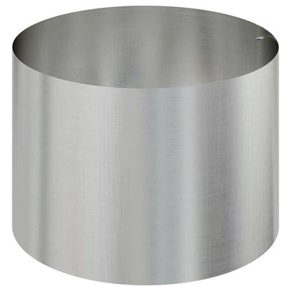 vidaXL Garten-Pflanzgefäß Silber 90 x 90 x 20 cm Verzinkter Stahl