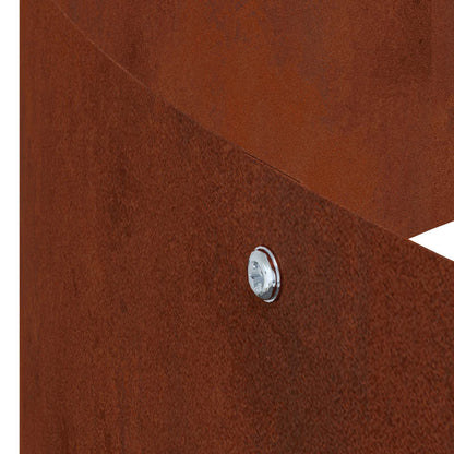 vidaXL Gartenblumentopf Braun 90 x 90 x 20 cm Cortenstahl