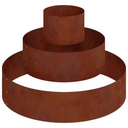 vidaXL Gartenblumentopf Braun 90 x 90 x 20 cm Cortenstahl