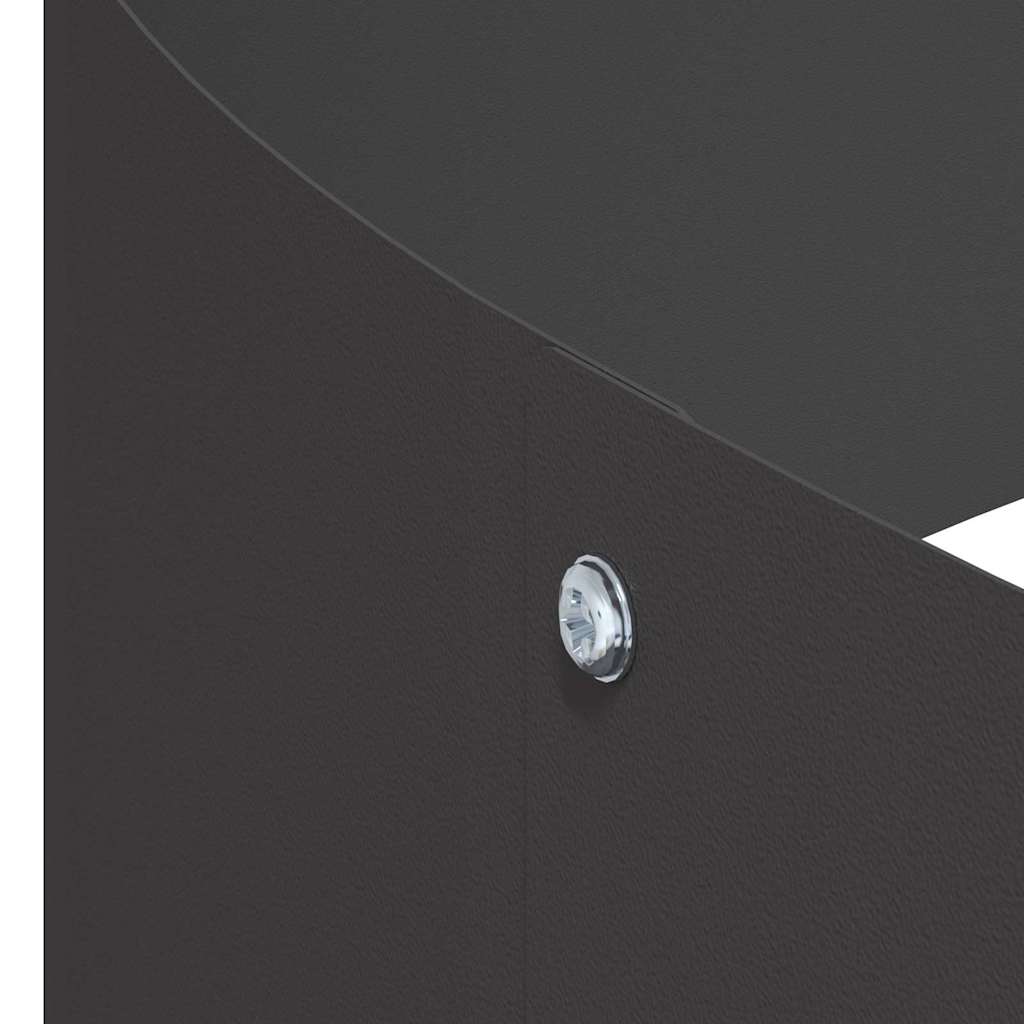 Garten-Pflanzgefäß Schwarz 120 x 120 x 20 cm