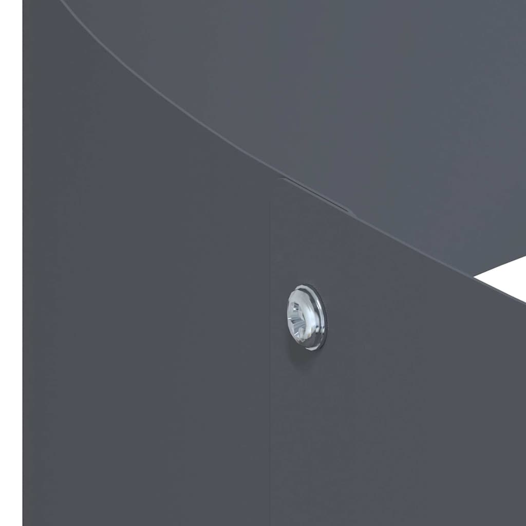 Garten-Pflanzgefäß Anthrazit 120 x 120 x 20 cm