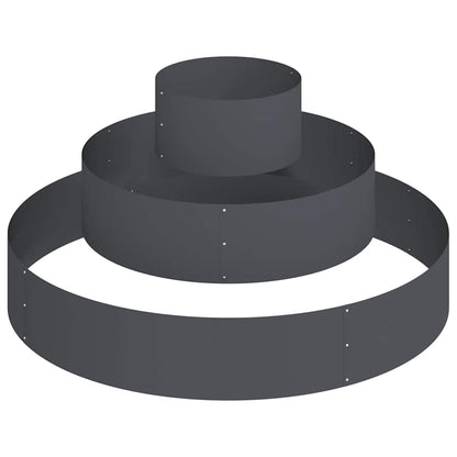 Garten-Pflanzgefäß Anthrazit 120 x 120 x 20 cm