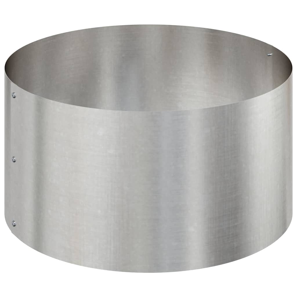 vidaXL Garten-Pflanzgefäß Silber 120 x 120 x 20 cm Edelstahl