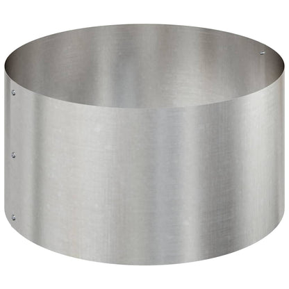 vidaXL Garten-Pflanzgefäß Silber 120 x 120 x 20 cm Edelstahl