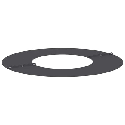vidaXL geeignet für flache Baumringe 5 pcs Schwarz Ø30 / 60 cm Stahl