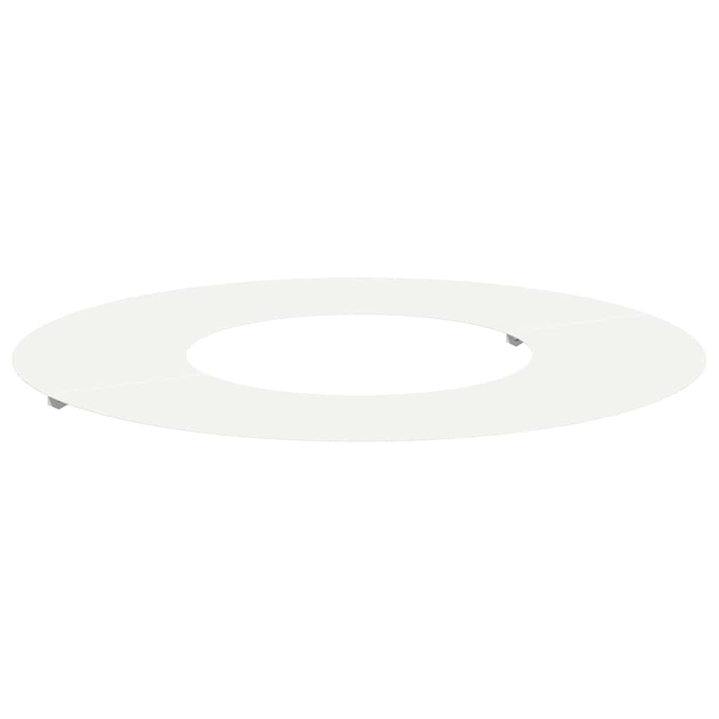 geeignet für flachen Baumring Weiß Ø30 / 60 cm Stahl