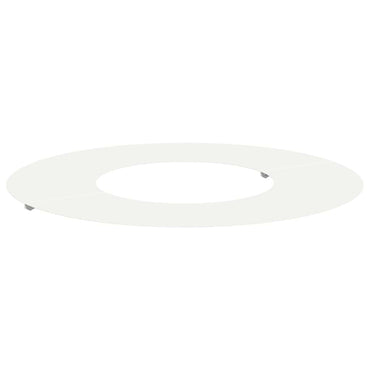vidaXL geeignet für flachen Baumring Weiß Ø30 / 60 cm Stahl
