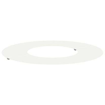 geeignet für flachen Baumring Weiß Ø30 / 60 cm Stahl