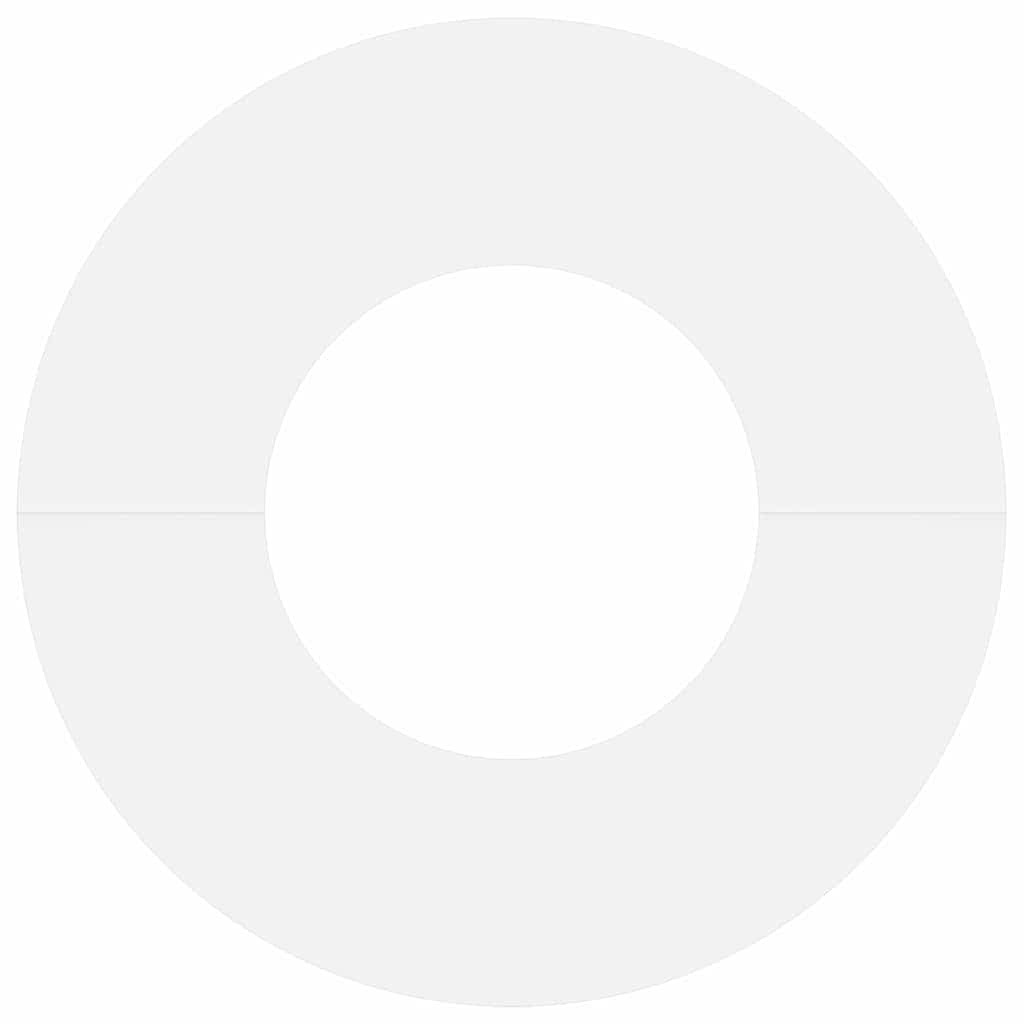 geeignet für flachen Baumring Weiß Ø30 / 60 cm Stahl