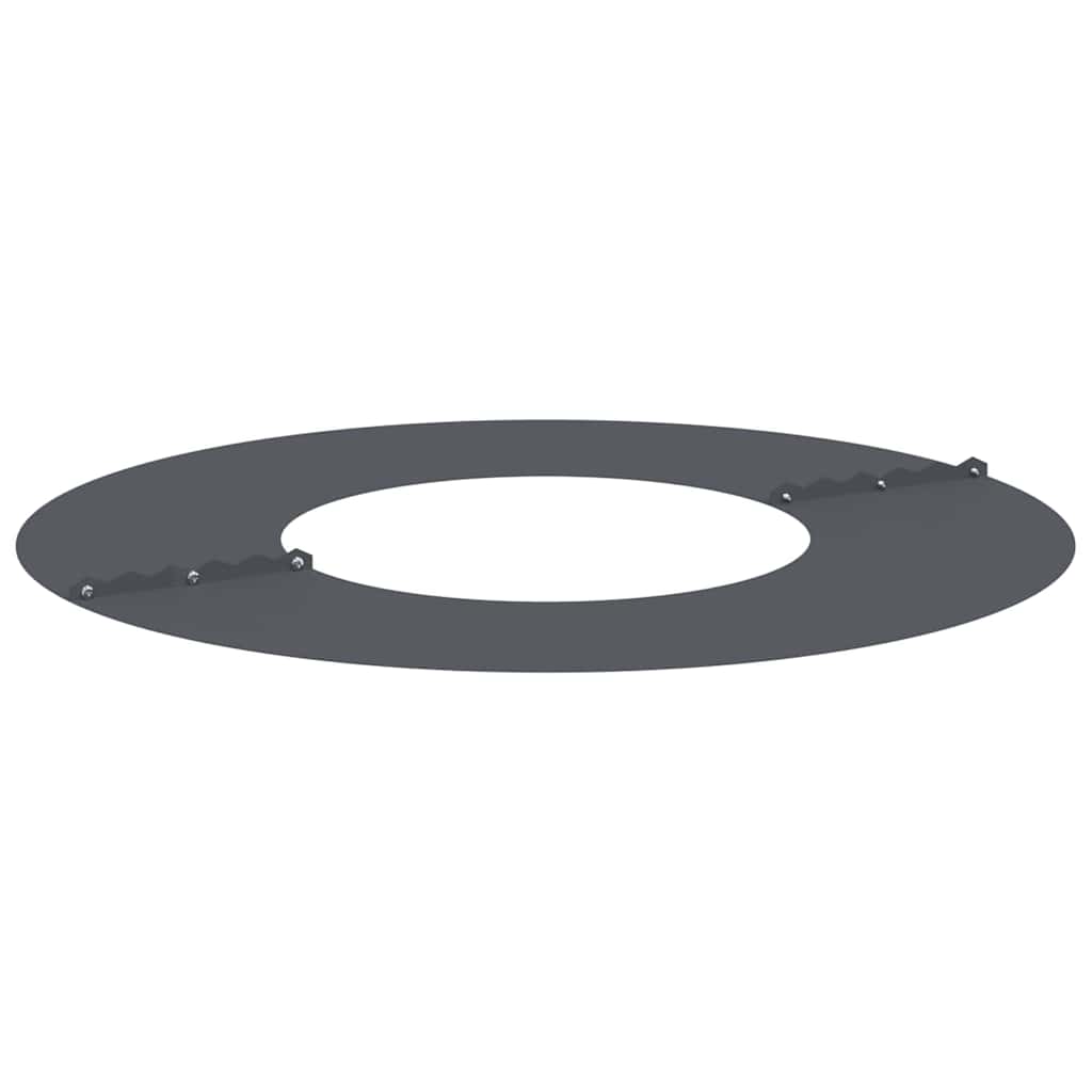 vidaXL geeignet für flachen Baumring Anthrazit Ø30 / 60 cm Stahl