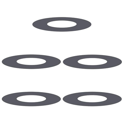 vidaXL geeignet für flache Baumringe 5 pcs Anthrazit Ø30 / 60 cm Stahl