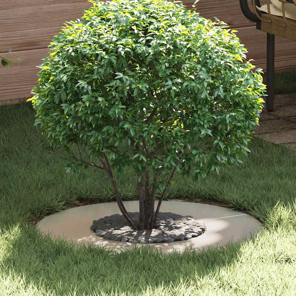 vidaXL geeignet für flache Baumringe 5 pcs Silber Ø30 / 60 cm Edelstahl