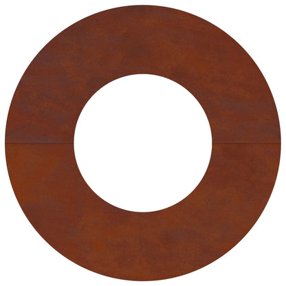 geeignet für flachen Baumring Braun Ø30 / 60 cm Wetterfeststahl