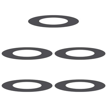 vidaXL geeignet für flache Baumringe 5 pcs Schwarz Ø40 / 70 cm Stahl