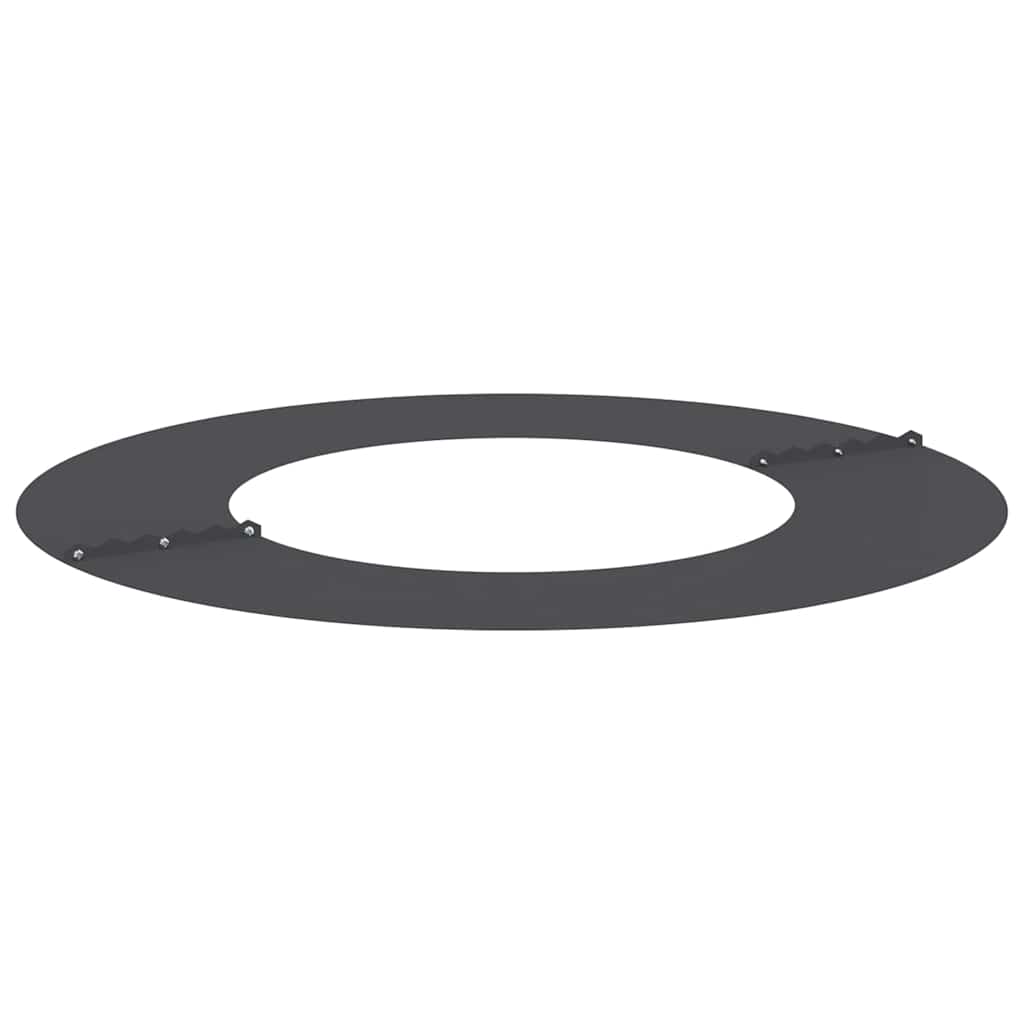 vidaXL geeignet für flache Baumringe 5 pcs Schwarz Ø40 / 70 cm Stahl