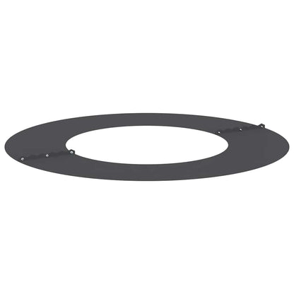 vidaXL geeignet für flache Baumringe 5 pcs Schwarz Ø40 / 70 cm Stahl