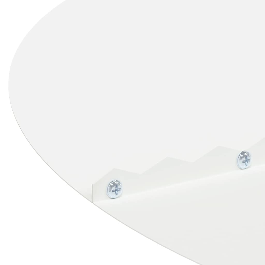 vidaXL geeignet für flachen Baumring Weiß Ø40 / 70 cm Stahl