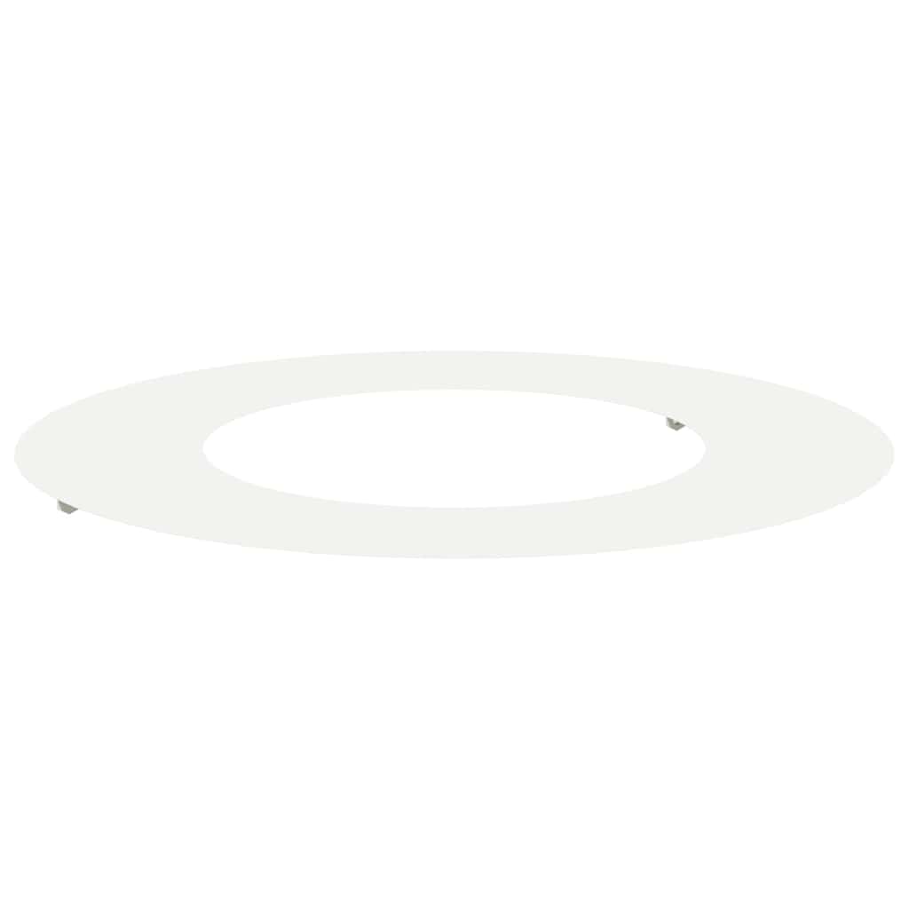 vidaXL geeignet für flachen Baumring Weiß Ø40 / 70 cm Stahl