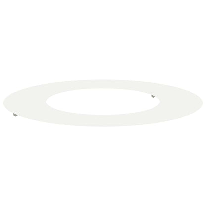 vidaXL geeignet für flachen Baumring Weiß Ø40 / 70 cm Stahl