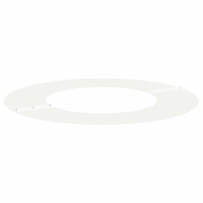 vidaXL geeignet für flachen Baumring Weiß Ø40 / 70 cm Stahl