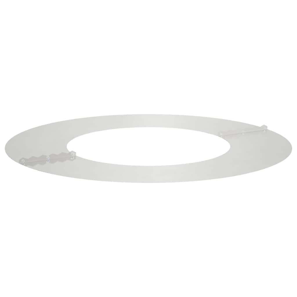 vidaXL geeignet für flache Baumringe 5 pcs Silber Ø40 / 70 cm Edelstahl