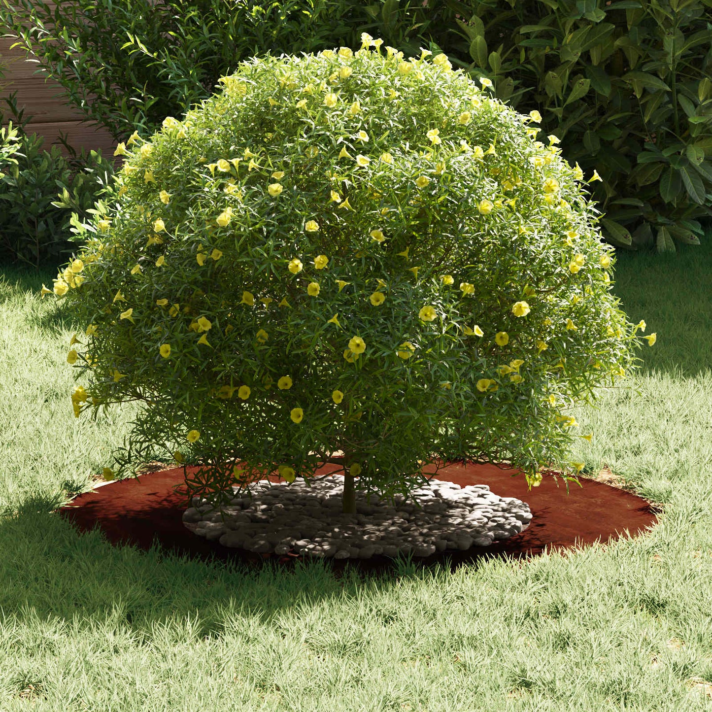 geeignet für flache Baumringe 5 pcs Braun Ø40 / 70 cm