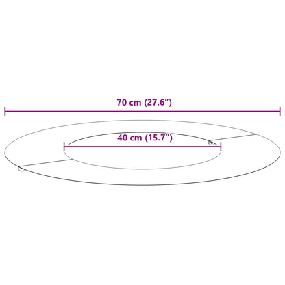 geeignet für flache Baumringe 5 pcs Braun Ø40 / 70 cm