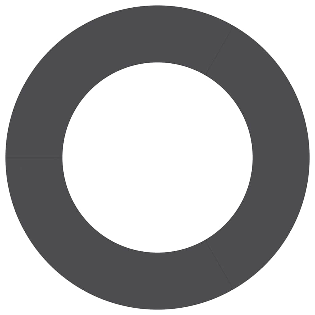 geeignet für flachen Baumring Schwarz Ø50 / 80 cm Stahl