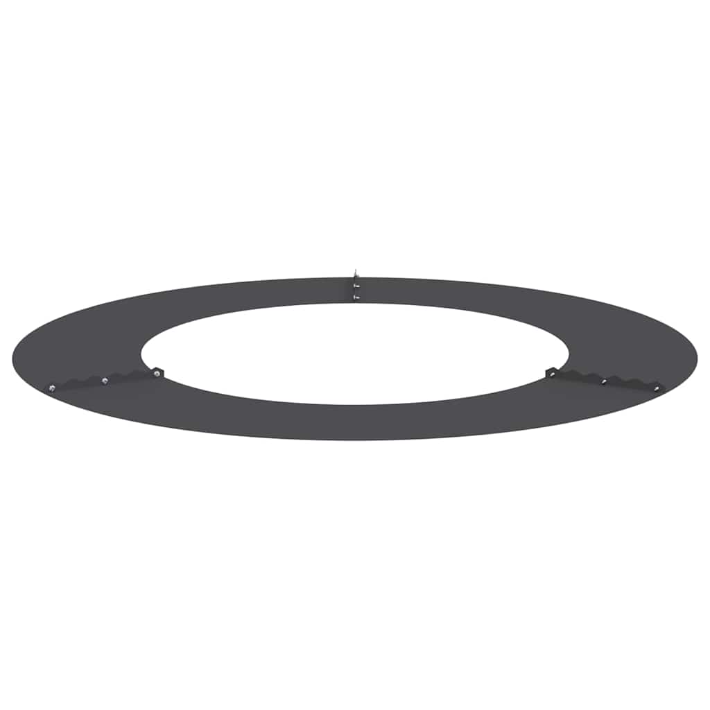 vidaXL geeignet für flache Baumringe 5 pcs Schwarz Ø50 / 80 cm Stahl