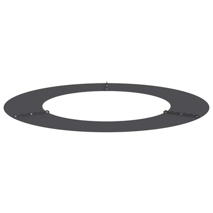vidaXL geeignet für flache Baumringe 5 pcs Schwarz Ø50 / 80 cm Stahl