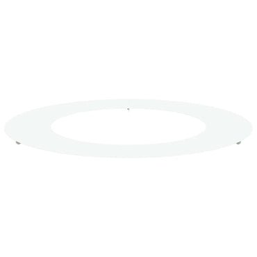 vidaXL geeignet für flachen Baumring Weiß Ø50 / 80 cm Stahl