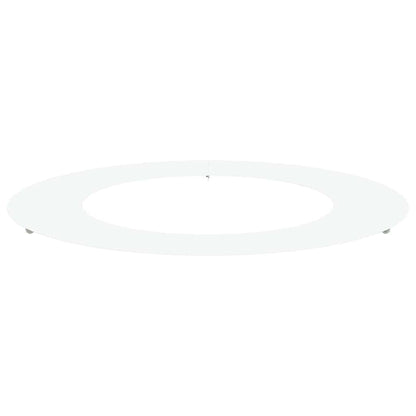 vidaXL geeignet für flachen Baumring Weiß Ø50 / 80 cm Stahl