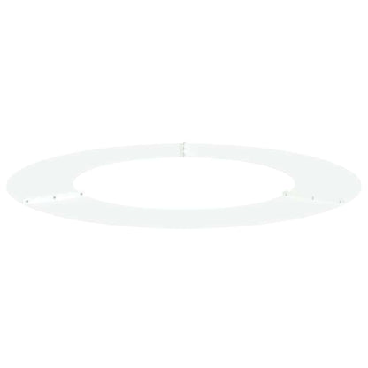 vidaXL geeignet für flachen Baumring Weiß Ø50 / 80 cm Stahl