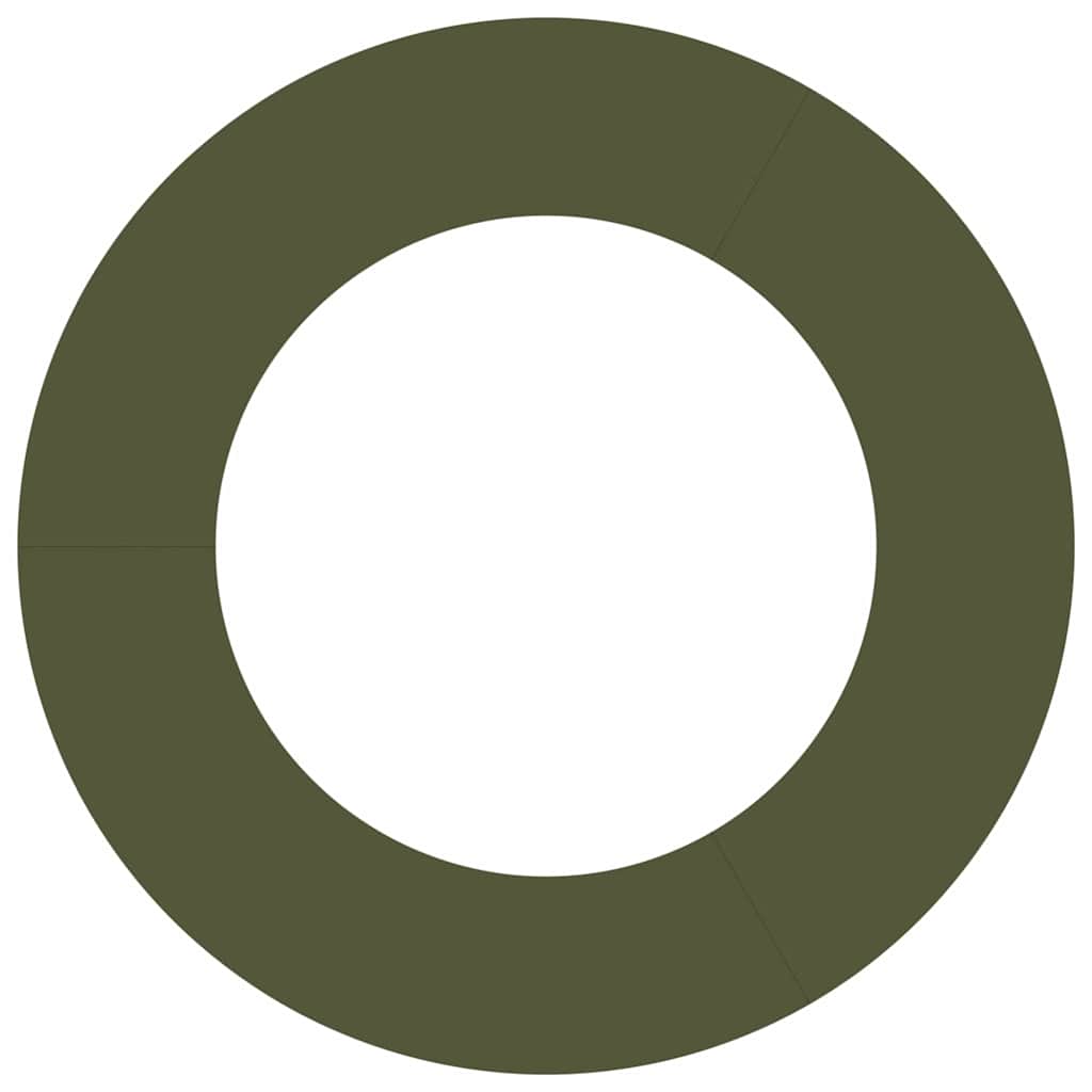 geeignet für flachen Baumring Olivgrün Ø50 / 80 cm Stahl