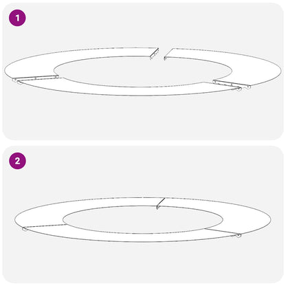 vidaXL geeignet für flache Baumringe 5 pcs Olivgrün Ø50 / 80 cm Stahl