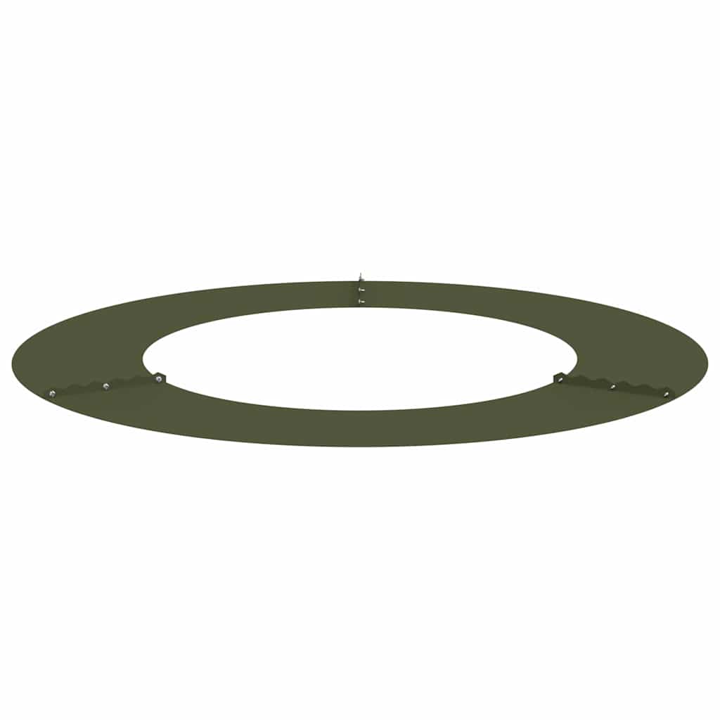 vidaXL geeignet für flache Baumringe 5 pcs Olivgrün Ø50 / 80 cm Stahl