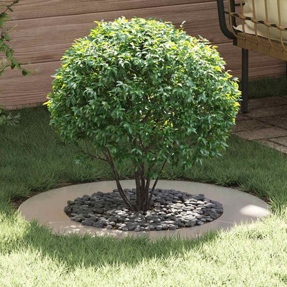 vidaXL geeignet für flachen Baumring Silber Ø50 / 80 cm Edelstahl