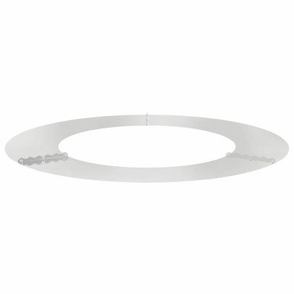 vidaXL geeignet für flachen Baumring Silber Ø50 / 80 cm Edelstahl