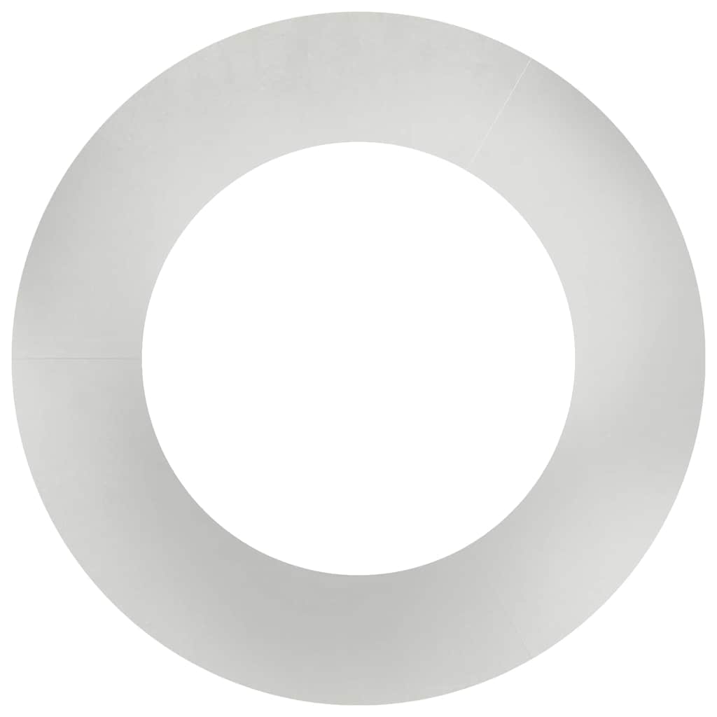 vidaXL geeignet für flachen Baumring Silber Ø50 / 80 cm Edelstahl