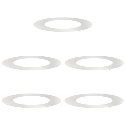 vidaXL geeignet für flache Baumringe 5 pcs Silber Ø50 / 80 cm Edelstahl
