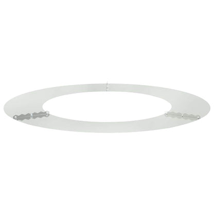 vidaXL geeignet für flachen Baumring Silber Ø50 / 80 cm Verzinkter Stahl