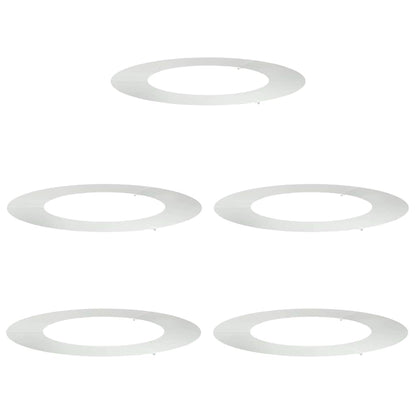 vidaXL geeignet für flache Baumringe 5 pcs Silber Ø50 / 80 cm