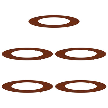 vidaXL geeignet für flache Baumringe 5 pcs Braun Ø50 / 80 cm