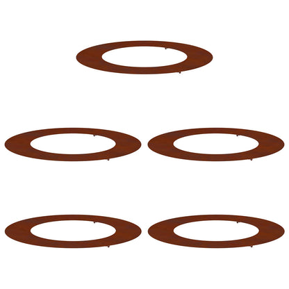 geeignet für flache Baumringe 5 pcs Braun Ø50 / 80 cm