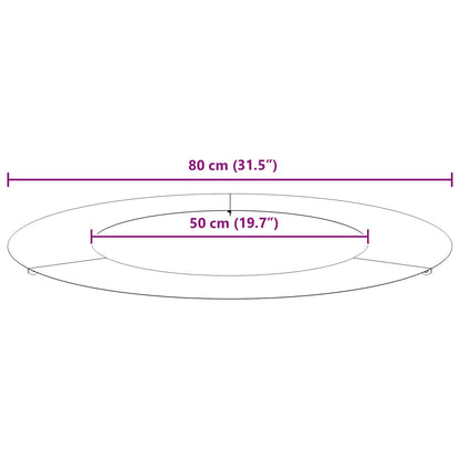 geeignet für flache Baumringe 5 pcs Braun Ø50 / 80 cm