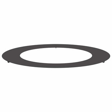 vidaXL geeignet für flachen Baumring Schwarz Ø60 / 90 cm Stahl